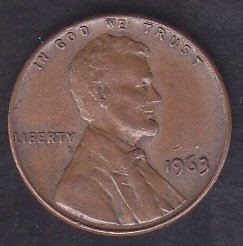 AMERİKA 1 CENT 1963