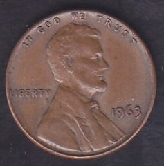 AMERİKA 1 CENT 1963