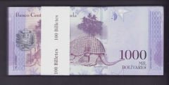 Venezuela 1000 Bolivares 2017 Çil Deste ( 100 Adet )