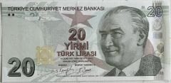 9.Emisyon 6.Tertip 20 Lira G001 2102xx Çil