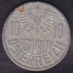 Avusturya 10 Groschen 1976