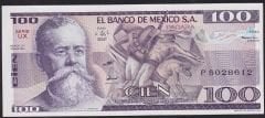 Meksika 100 Pesos 1982 Çil Pick 74c
