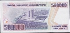 7.Emisyon 3.Tertip 500000 Lira F13 581513 Çilaltı