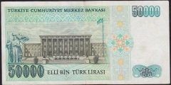 7.Emisyon 1.Tertip 50000 Lira G52 430856 Çok Temiz+