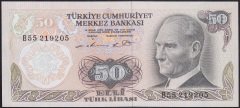 6.EMİSYON 1.TERTİP 50 LİRA B55 219205 ÇİLALTI ÇİL