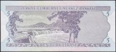 6.Emisyon 1.Tertip 5 Lira D82 047439 Ççt Çilaltı
