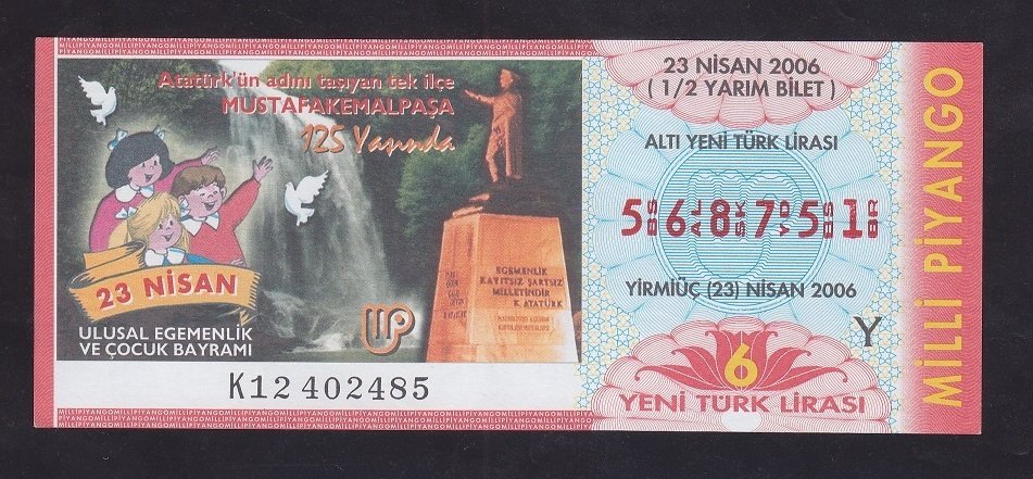 2006 23 NİSAN YARIM BİLET