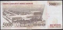 7.Emisyon 5000000 Lira K30 593425 Haliyle ( Bant Kullanılmış )