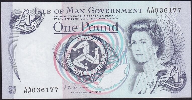 Man Adası 1 Pound 2009 Çil AA036177