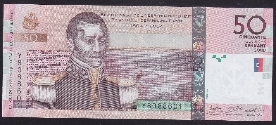 Haiti 50 Gourdes 2016 Çil Pick 274f