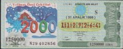 1999 31 Aralık Çeyrek Bilet - S Serisi