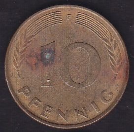 Almanya 10 Pfennig 1977 F