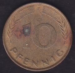 Almanya 10 Pfennig 1977 F