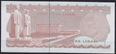 6.EMİSYON 3.TERTİP 20 LİRA F26 667586 ÇİLALTI