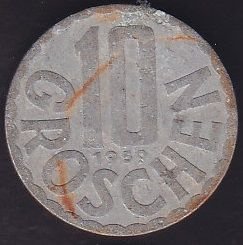 Avusturya 10 Groschen 1959