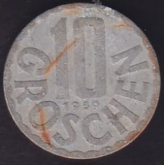 Avusturya 10 Groschen 1959