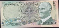6.Emisyon 2.Tertip 10 Lira I80 049211 Çilaltı Çil