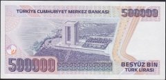 7.Emisyon 3.Tertip 500000 Lira E50 438702 Çil