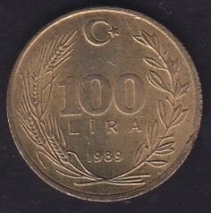 1989 Yılı 100 Lira