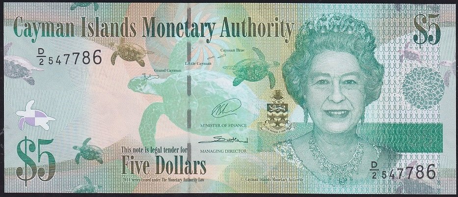 Cayman Islands 5 Dolar 2014 Çil Pick39b