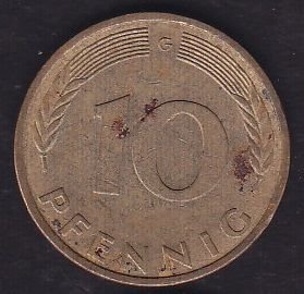 Almanya 10 Pfennig 1978 G