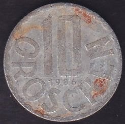 Avusturya 10 Groschen 1986