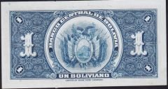 Bolivya 1 Boliviano 1928 Çilaltı Çil Pick 119