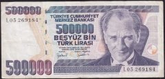 7.Emisyon 4.Tertip 500000 Lira L05 269184 Çok Temiz