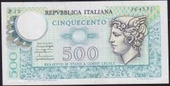 İtalya 500 Lire 1976 Çok Temiz+