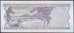 6.Emisyon 1.Tertip 5 Lira D36 479090 Çok Çok Temiz+