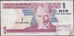 8.Emisyon 1 YTL A39 018374 Çok Temiz