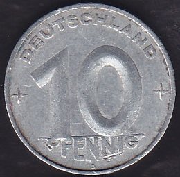 Almanya ( Demokratik ) 10 Pfennig 1952 A