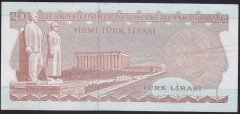 6.EMİSYON 3.TERTİP 20 LİRA E89 659943 ÇOK TEMİZ +