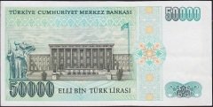 7.Emisyon 1.Tertip 50000 Lira G42 067439 Çok Çok Temiz+
