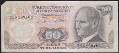 6.EMİSYON 1.TERTİP 50 LİRA B19 199403 HALİYLE (PARADA TEDAVÜL KATI YOKTUR)