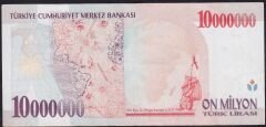 7.Emisyon 10.000.000 Lira C67 301984 Çok Temiz+