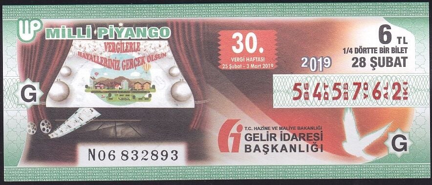 2019 28 Şubat Çeyrek Bilet - G Serisi