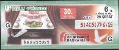 2019 28 Şubat Çeyrek Bilet - G Serisi