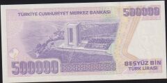 7.Emisyon 4.Tertip 500.000 Lira K80 567788 Çil