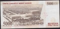 7.Emisyon 5.000.000 Lira K11 009887 Çok Temiz+