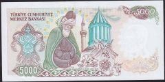 7.Emisyon 2.Tertip 5000 Lira B88 324802 Çilaltı