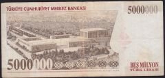 7.Emisyon 5 000 000 Lira K21 956077 Çok Temiz