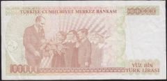 7.Emisyon 3.Tertip 100000 Lira J70 107320 Çok Temiz+