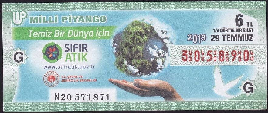 2019 29 Temmuz Çeyrek Bilet - G Serisi