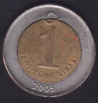 2005 Yılı 1 Yeni Türk Lirası ( Sahte )