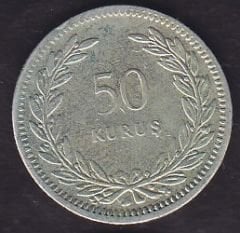 1948 Yılı 50 Kuruş Gümüş