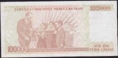 7.Emisyon 3.Tertip 100000 Lira J69 915721 Çok Temiz+