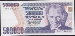 7.Emisyon 1.Tertip 500000 Lira A88 580332 Çok Çok Temiz +