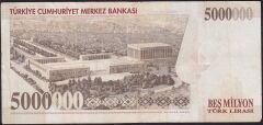 7.Emisyon 5000000 Lira K07 023174 Çok Temiz