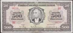3.Emisyon 500 Lira Seri B5 00773 Çok Temiz ( Açıklamayı Okuyunuz)